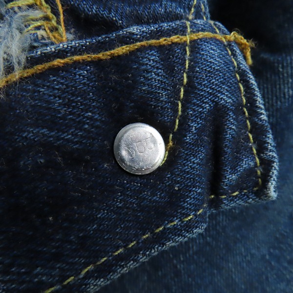 実際に弊社で買取させて頂いた【未使用】LEVI'S/リーバイス 501XX 刻印555 バレンシア 赤耳 ビッグE デニムパンツ 501-0003/501-0099/W32L36の画像 5枚目