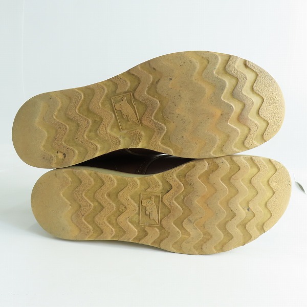 実際に弊社で買取させて頂いたRED WING/レッドウィング ラウンドトゥブーツ 刺繍羽タグ 7.5Dの画像 2枚目