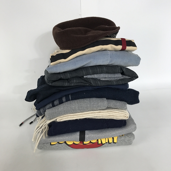 実際に弊社で買取させて頂いた【おまとめ】LACOSTE/ラコステ LEE/リー BURBERRY/バーバリー 他 Tシャツ/ハンチングキャップ/パンツ 等の画像 1枚目
