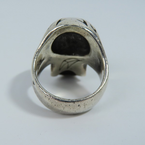 実際に弊社で買取させて頂いたCRAZY PIG/クレイジーピッグ トライバルスカルリング 21号の画像 4枚目