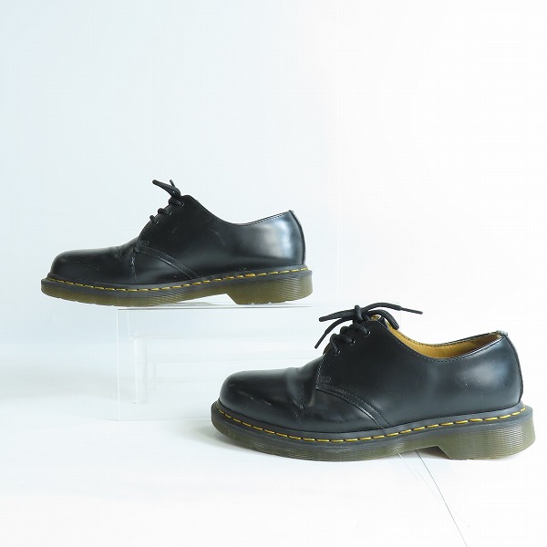 実際に弊社で買取させて頂いたDr.Martens/ドクターマーチン 3EYE BOOTS 3ホールブーツ ブラック 1461 UK7の画像 2枚目