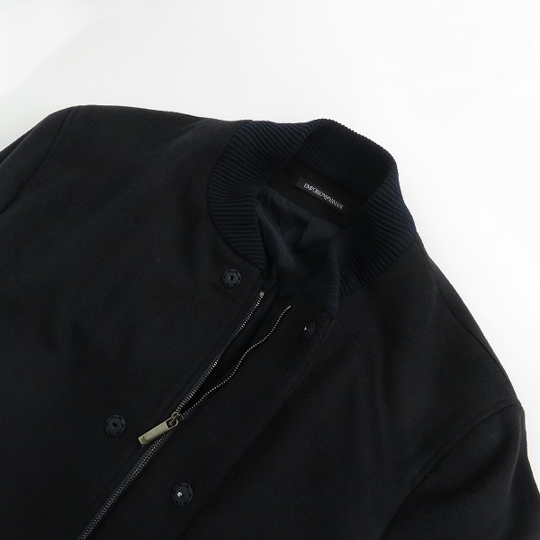 実際に弊社で買取させて頂いたEMPORIO ARMANI/エンポリオアルマーニ  ジップアップ カシミア ジャケット/50の画像 7枚目
