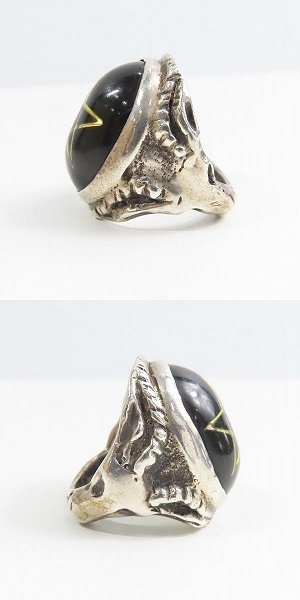 実際に弊社で買取させて頂いたALEX STREETER/アレックスストリーター 初期 ブラックマジックリング ダークサイドリング 12号の画像 2枚目