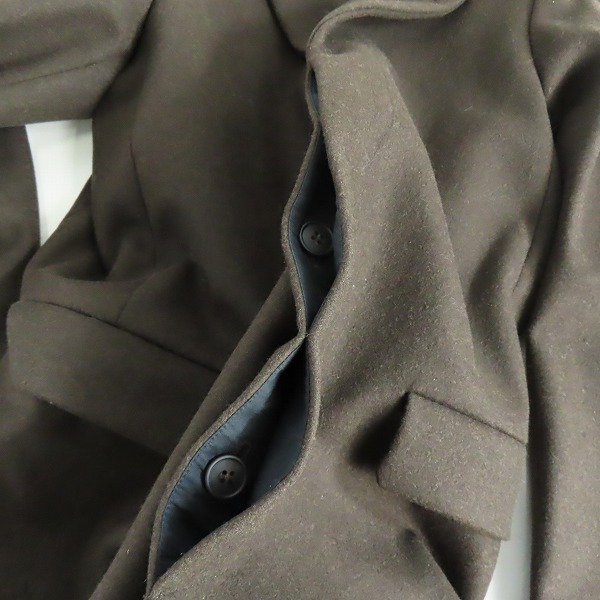 実際に弊社で買取させて頂いたA.P.C./アーペーセー フランス製 ウール Pコート Sの画像 3枚目