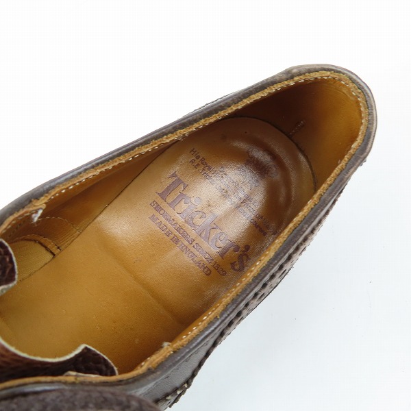 実際に弊社で買取させて頂いたTricker's/トリッカーズ ユニオンワークス別注 M6973 ウイングチップ/カントリーシューズ 7の画像 4枚目