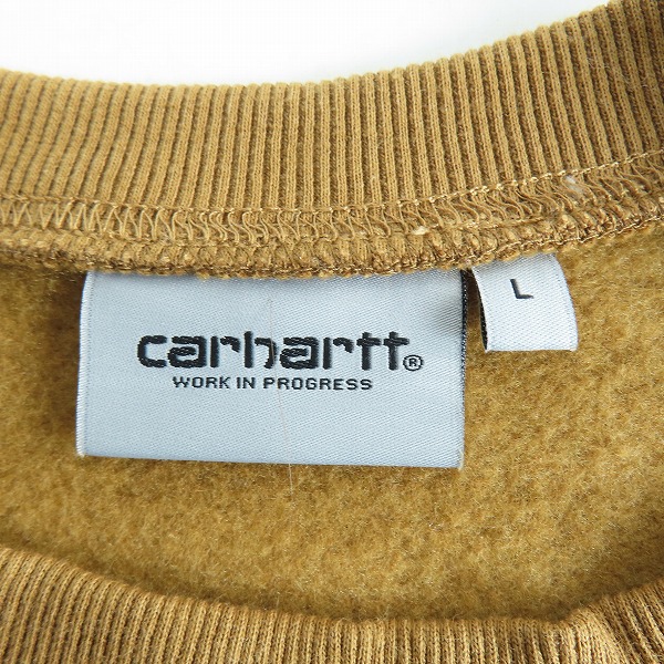 実際に弊社で買取させて頂いたCarhartt/カーハート ロゴクルーネックスウェット トレーナー/Lの画像 2枚目