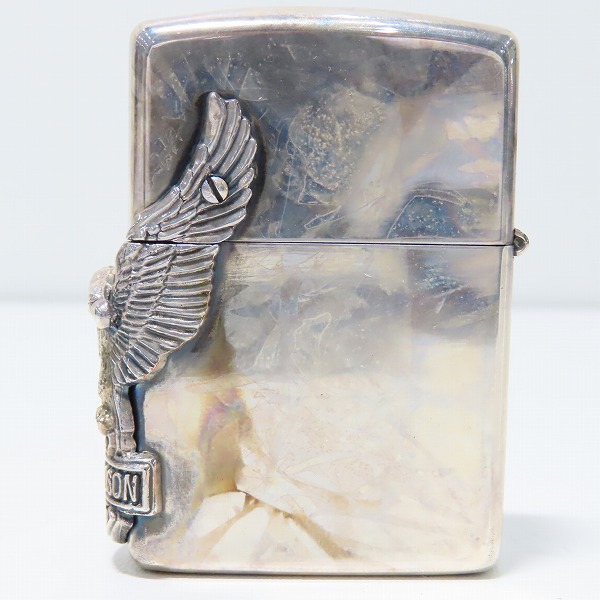 実際に弊社で買取させて頂いたZIPPO/ジッポー HARLEY DAVIDSON/ハーレーダビッドソン サイドメタル 94年製の画像 1枚目