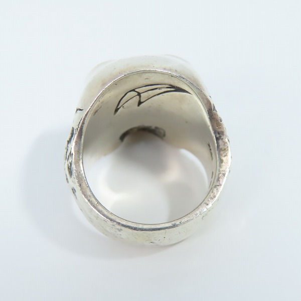 実際に弊社で買取させて頂いたCRAZY PIG/クレイジーピッグ  ペストスカルリング/Plague Skull Ring 19号の画像 5枚目