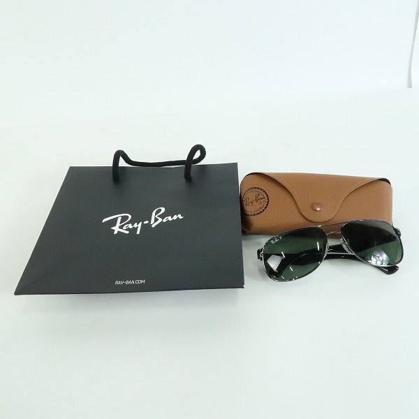 実際に弊社で買取させて頂いたRay-Ban/レイバン サングラス/アイウェア 偏光レンズ RB3502 004/58の画像 9枚目