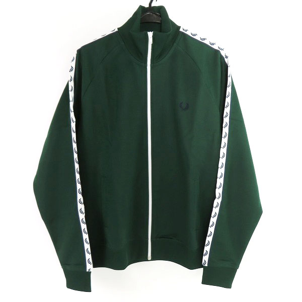 実際に弊社で買取させて頂いた【未使用】FRED PERRY/フレッドペリー TAPED TRACK JACKET/トラックジャケット グリーン J6231 M