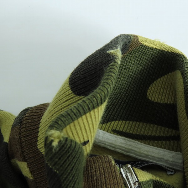 実際に弊社で買取させて頂いたHYDROGEN/ハイドロゲン カモフラ柄 フルジップジャケット/Mの画像 9枚目