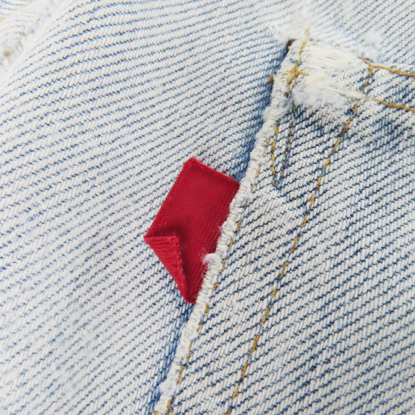 実際に弊社で買取させて頂いたLEVI'S/リーバイス 501 66後期 刻印6 ボタンフライ デニムパンツの画像 5枚目