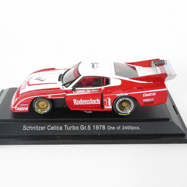 実際に弊社で買取させて頂いたEBBRO/エブロ 1/43  TOYOTA/トヨタ Schnitzer Celica Turbo Gr.5 1978/シュニッツァー セリカ ターボ  ミニカーの画像 1枚目