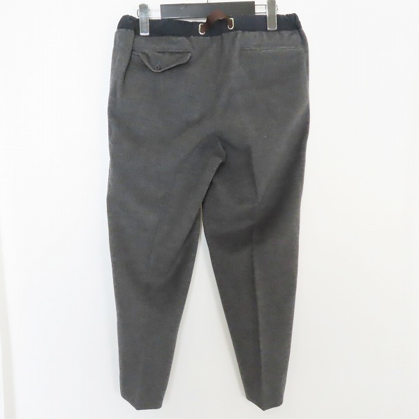 実際に弊社で買取させて頂いたkolor/カラー BEACON ウールカシミア昆 スラックス ベルト付き パンツ 17WBM-P14146S/1の画像 1枚目