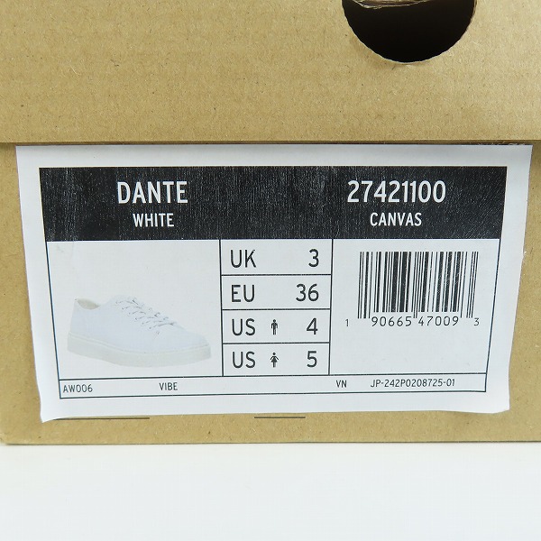 実際に弊社で買取させて頂いた【未使用】Dr. Martens/ドクターマーチン DANTE 6ホールシューズ/レザースニーカー UK3の画像 8枚目