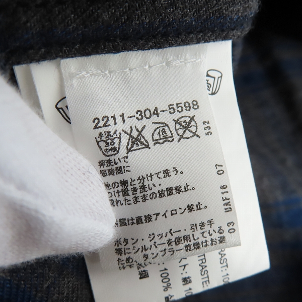 実際に弊社で買取させて頂いた【JPタグ】CHROME HERATS/クロムハーツ ダガー ボールジップ ネルシャツ Mの画像 3枚目