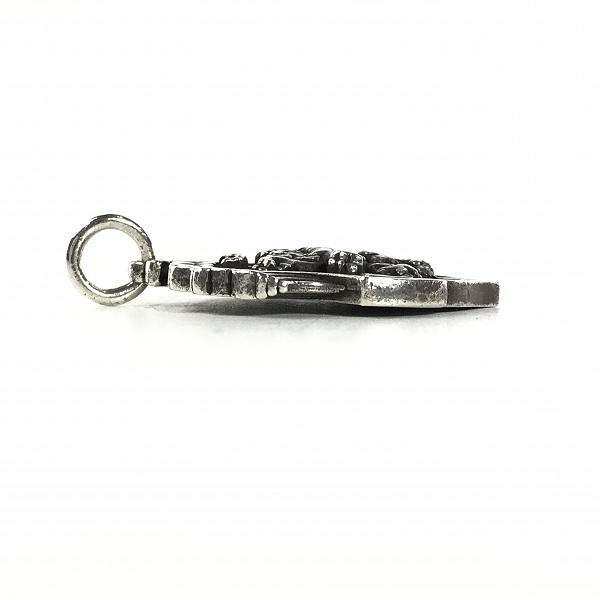 実際に弊社で買取させて頂いた【ギャラ付き】LEATHERS AND TREASURES/レザーズ＆トレジャーズ×ビヨンクール LTライオンクレスト ペンダントの画像 4枚目