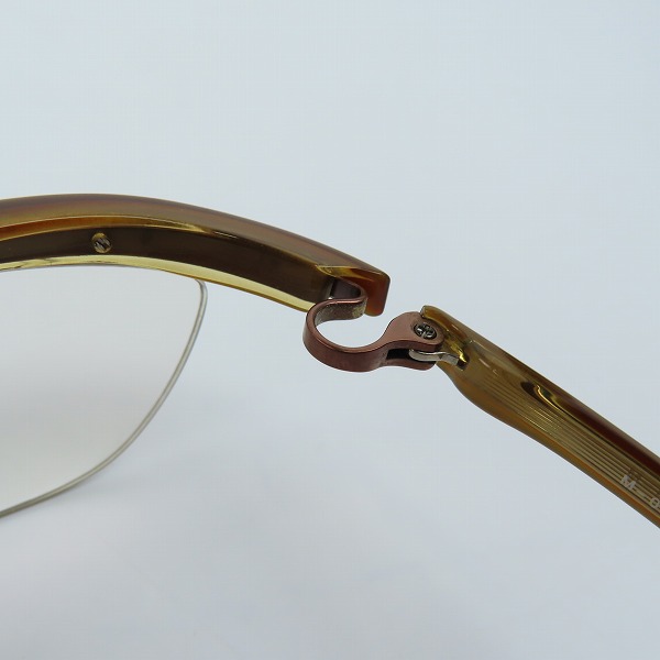 実際に弊社で買取させて頂いた999.9/フォーナインズ ハーフリム メガネフレーム/アイウェア M-09の画像 7枚目