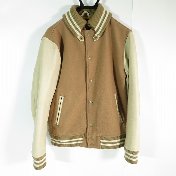 実際に弊社で買取させて頂いたBEAMS/ビームス 袖牛革 スタジャン BMJ-272-BMS061-3/11-18-0245-202 /L