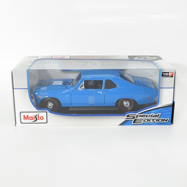 実際に弊社で買取させて頂いたMaisto/マイスト 1/18 1970 Chevrolet Nova SS Coupe/シボレー ノバ SS クーペ ミニカー