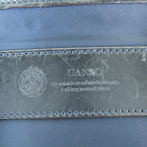実際に弊社で買取させて頂いたGANZO/ガンゾ 2WAY レザー/ナイロン ビジネスバッグ/ショルダーバッグの画像 5枚目