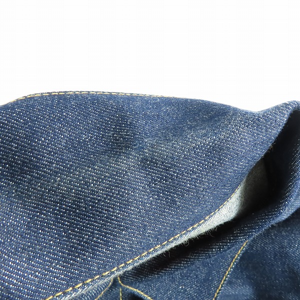 実際に弊社で買取させて頂いたHYSTERIC GLAMOUR/ヒステリックグラマー RAWデニム 2ND TYPE デニムジャケット 0261AB09 Sの画像 6枚目