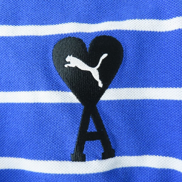 実際に弊社で買取させて頂いた【未使用】PUMA×ami alexandre mattiussi/プーマ×アミアレクサンドルマテュッシ Aハートロゴ刺繍 ポロシャツ 534067-936/XLの画像 3枚目