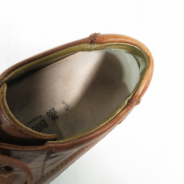 実際に弊社で買取させて頂いたBIRKENSTOCK/ビルケンシュトック ブラウン レザーシューズ 25の画像 4枚目