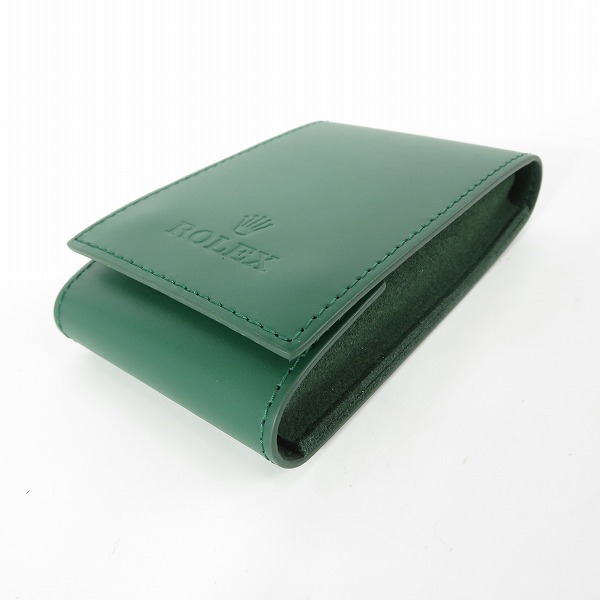 実際に弊社で買取させて頂いたROLEX/ロレックス 時計用携帯ケース ウォッチケース グリーン  ショッパー付の画像 2枚目