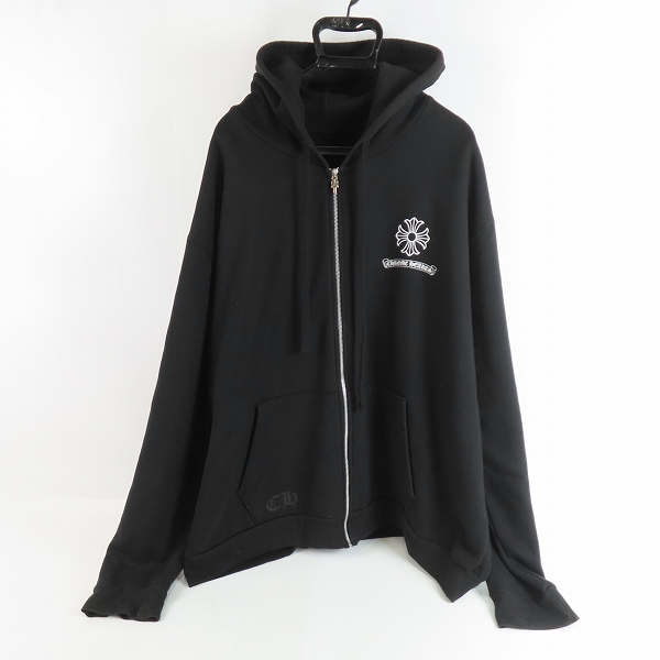 実際に弊社で買取させて頂いたCHROME HEARTS/クロムハーツ マリブ限定 ジップアップパーカー XXL