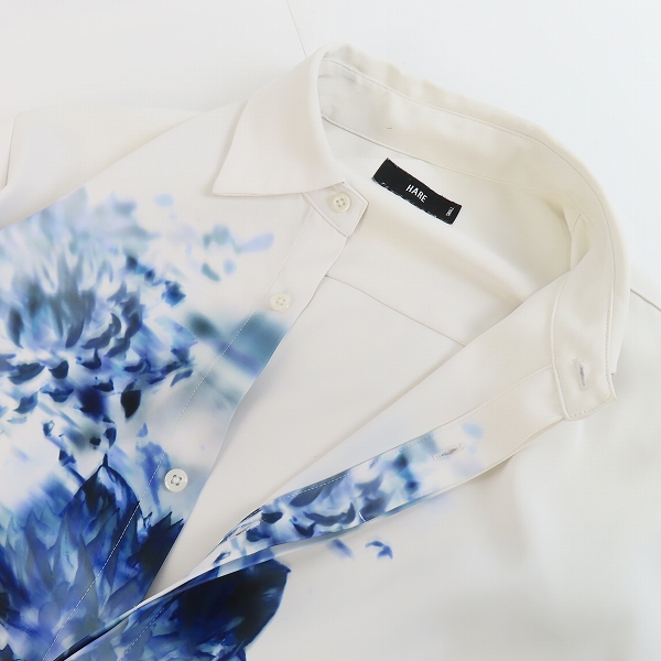 実際に弊社で買取させて頂いたHARE/ハレ 花デザイン 長袖シャツ HA020148TO/Sの画像 3枚目