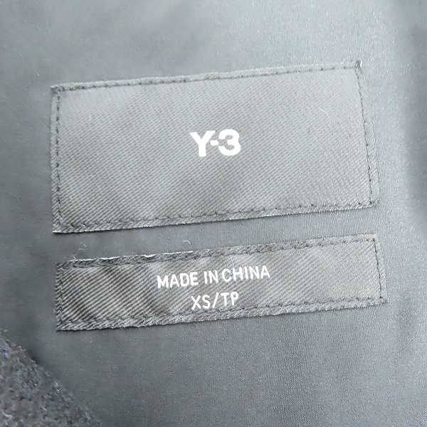 実際に弊社で買取させて頂いた【難有り】Y-3/ワイスリー ヨウジヤマモト×アディダス 23AW WOOL FLANNEL SHIRT ウールフランネルシャツ IP5562/XSの画像 2枚目