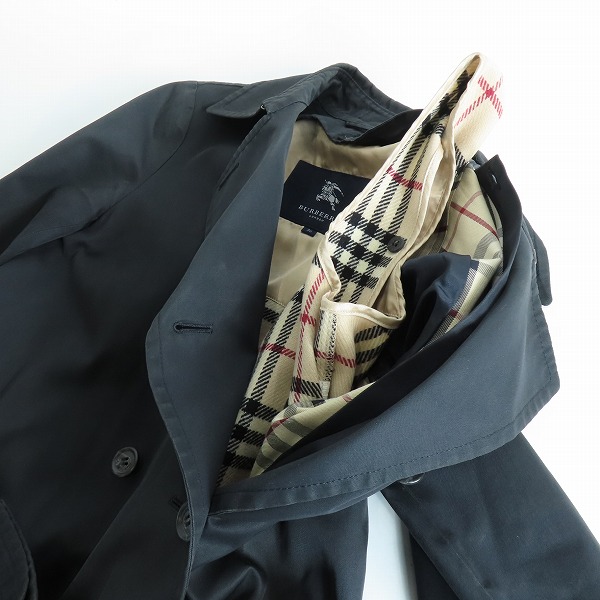 実際に弊社で買取させて頂いたBURBERRY LONDON/バーバリーロンドン 裏地ノバチェック ライナー付き トレンチコート/36の画像 2枚目