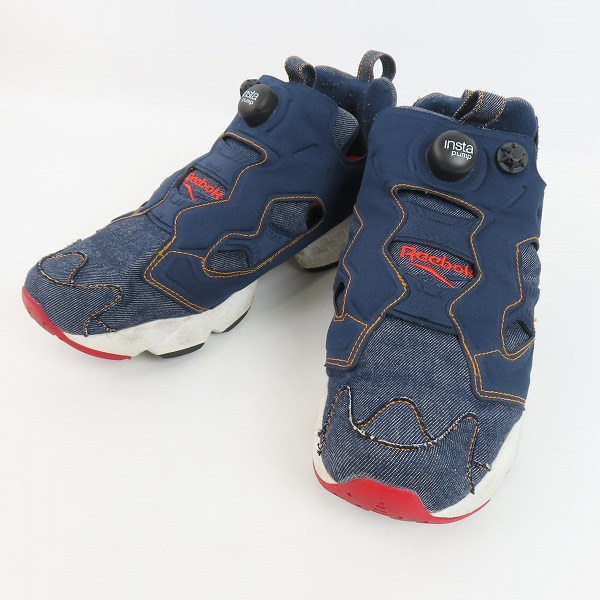 実際に弊社で買取させて頂いたReebok×ZOZOTOWN/リーボック×ゾゾタウン INSTAPUMP FURY/インスタポンプフューリー 10周年記念 デニム AQ9345/27