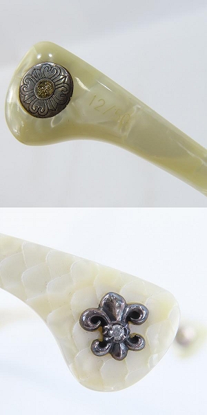 実際に弊社で買取させて頂いたA'rossvy/ロズヴィー 15周年モデル ダイヤモンド 度入り メガネフレーム/アイウェア MOD.003の画像 7枚目