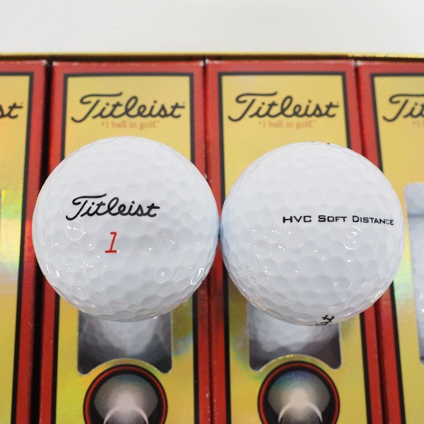 実際に弊社で買取させて頂いた【未使用】Titleist/タイトリスト HVC SOFT DISTANCE ゴルフボール ホワイト 1ダースの画像 1枚目