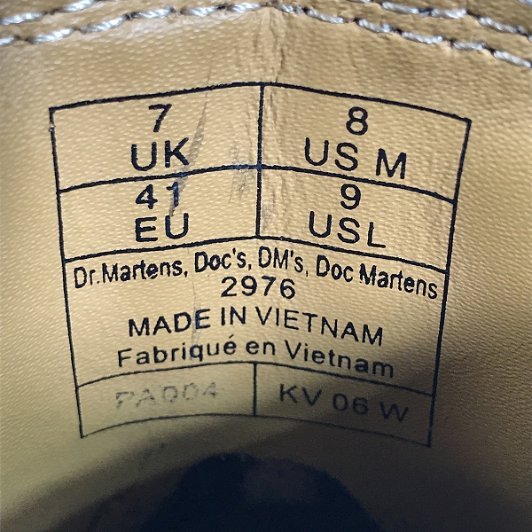 実際に弊社で買取させて頂いたDr.Martens/ドクターマーチン CHELSEA BOOT/チェルシー サイドゴアブーツ 2976/UK7の画像 5枚目