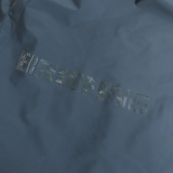 実際に弊社で買取させて頂いた【未使用】BRIEFING GOLF/ブリーフィング MS WIND HOODIE/ウインドフーディ パーカー ブラック BRG223M19/Mの画像 6枚目