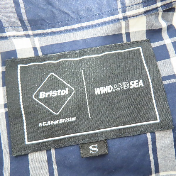 実際に弊社で買取させて頂いたF.C.Real Bristol×WIND AND SEA/ウィンダンシー BRISTOL SEA S/S BAGGY SHIRT/バギーシャツ FCRB-220153/Sの画像 2枚目