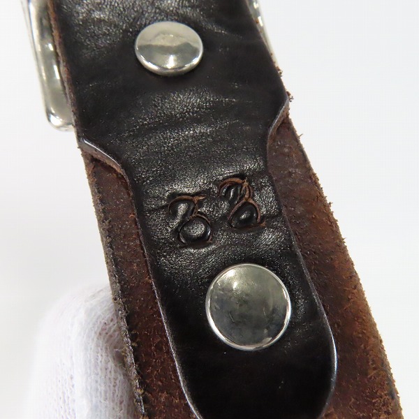 実際に弊社で買取させて頂いたHollywood Trading Company /HTC/エイチティーシー スタッズ/ターコイズ レザー ベルトの画像 3枚目