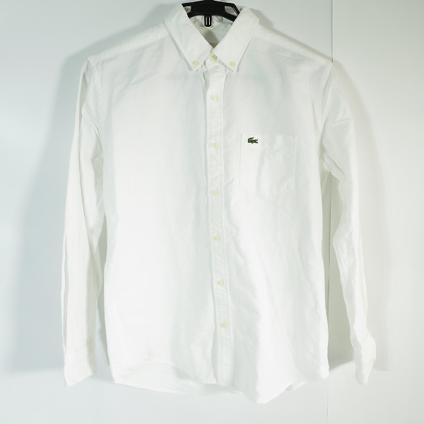 実際に弊社で買取させて頂いたLACOSTE/ラコステ 胸刺繍 長袖 ボタンシャツ M