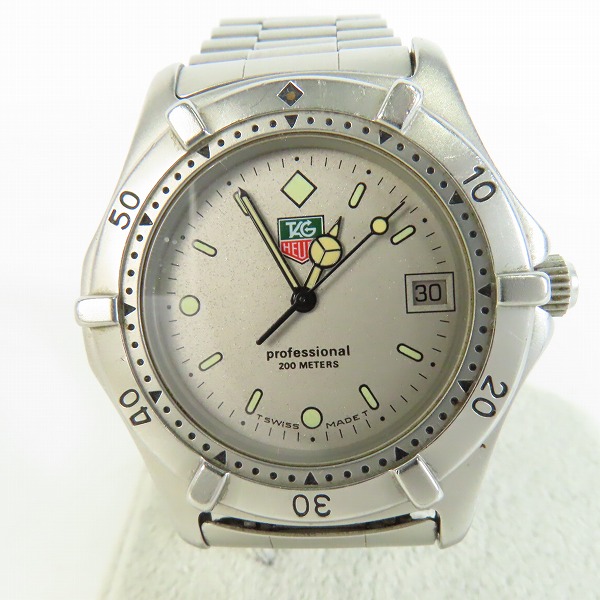 実際に弊社で買取させて頂いたTAG HEUER/タグホイヤー プロフェッショナル 200M デイト クォーツ 腕時計 962.206-2【動作未確認】の画像 0枚目