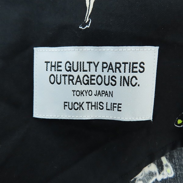 実際に弊社で買取させて頂いたWACKO MARIA/ワコマリア Bunny girl S/S Shirt/バニーガール 半袖 総柄 シャツ/Mの画像 4枚目