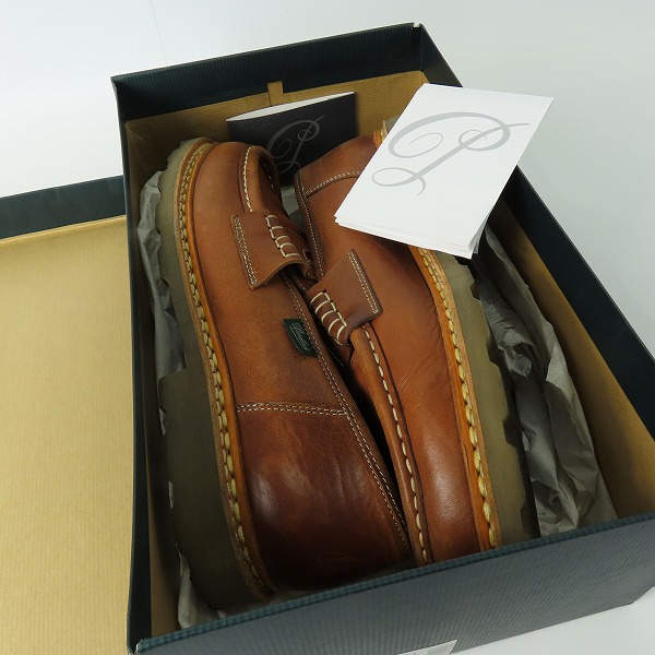 実際に弊社で買取させて頂いたParaboot/パラブーツ REIMS/MARCHE MIEL-VEG ランス コインローファー/シューズ 181003 8の画像 8枚目