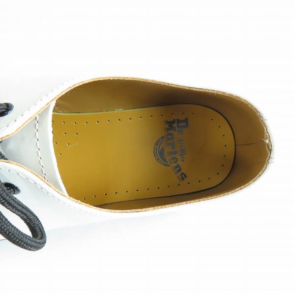 実際に弊社で買取させて頂いたDr.Martens/ドクターマーチン 3EYE BOOTS/3ホール シューズ ホワイト 1461/UK7の画像 4枚目