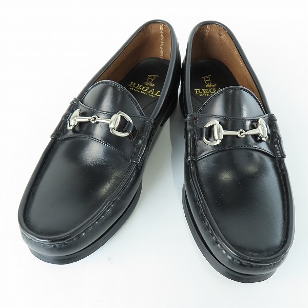 実際に弊社で買取させて頂いたREGAL/リーガル ホースビット レザー ローファー/シューズ ブラック Y064/23.5