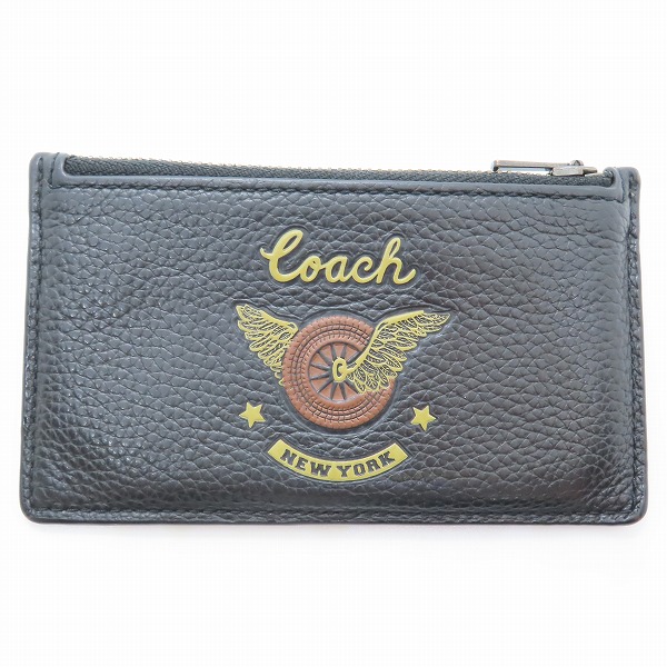 実際に弊社で買取させて頂いたCOACH/コーチ レザー ジップ カードケース F38582　