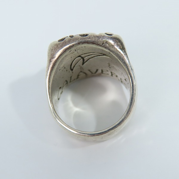 実際に弊社で買取させて頂いた【ギャラ付】CRAZY PIG/クレイジーピッグ カラベラメキシカンスカル リング/CALAVERA MEXICAN SKULL 21号の画像 5枚目