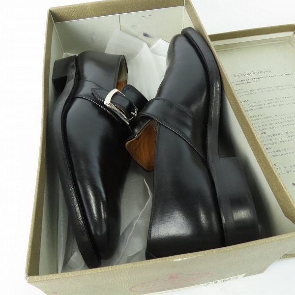 実際に弊社で買取させて頂いたSCOTCH GRAIN/スコッチグレイン プレーントゥ モンクストラップ レザーシューズ/ビジネスシューズ 7850/23.5の画像 8枚目