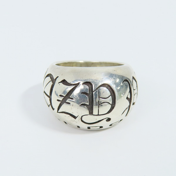 実際に弊社で買取させて頂いたCRAZY PIG DESIGNS/クレイジーピッグ  ゴシッククレイジーピッグヘビーDリング 14-15.5号の画像 1枚目